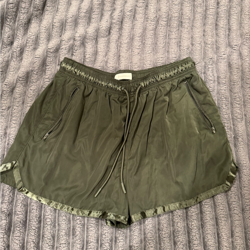 Olive Green Men's Shorts L